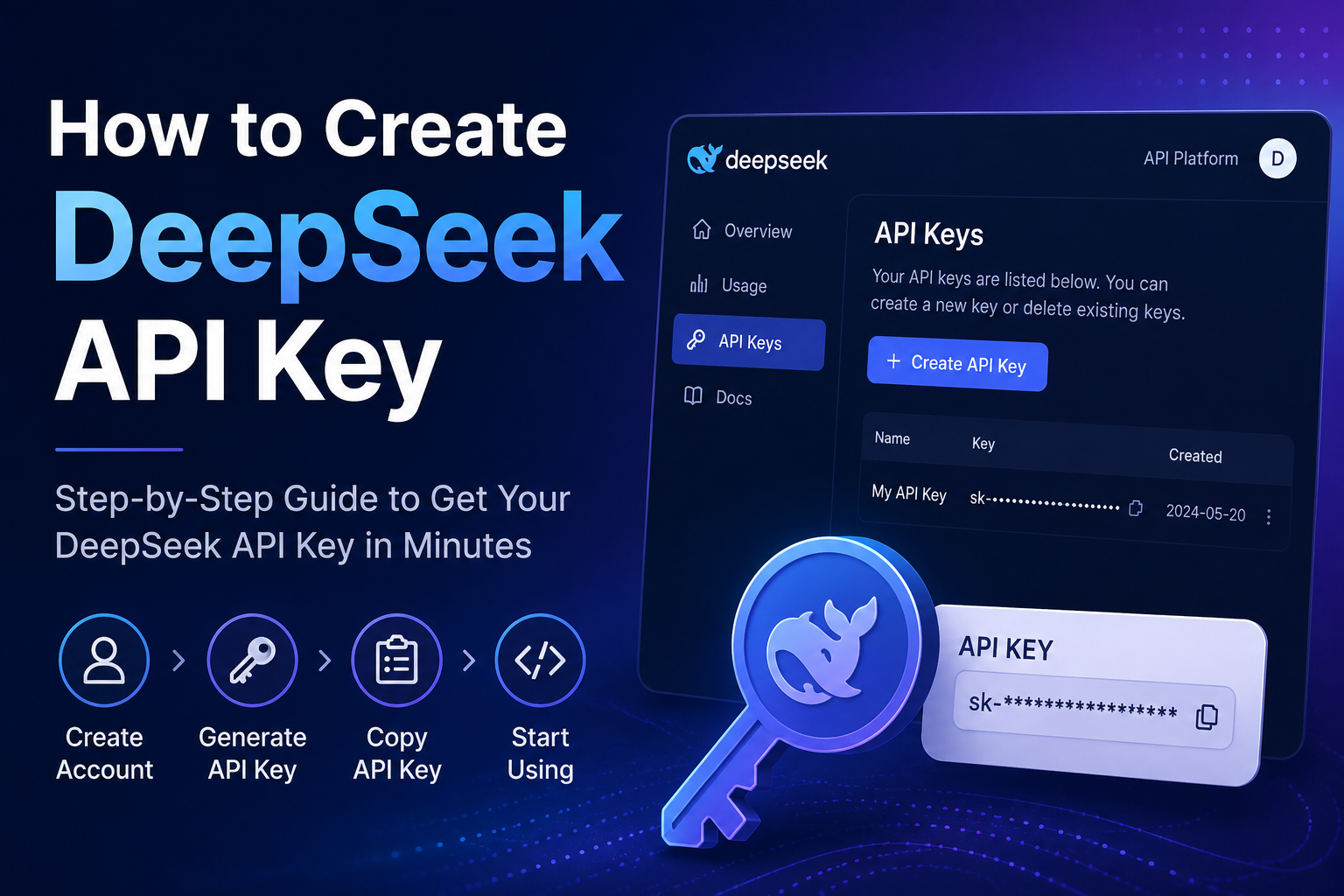 Create DeepSeek API Key: Step-by-Step