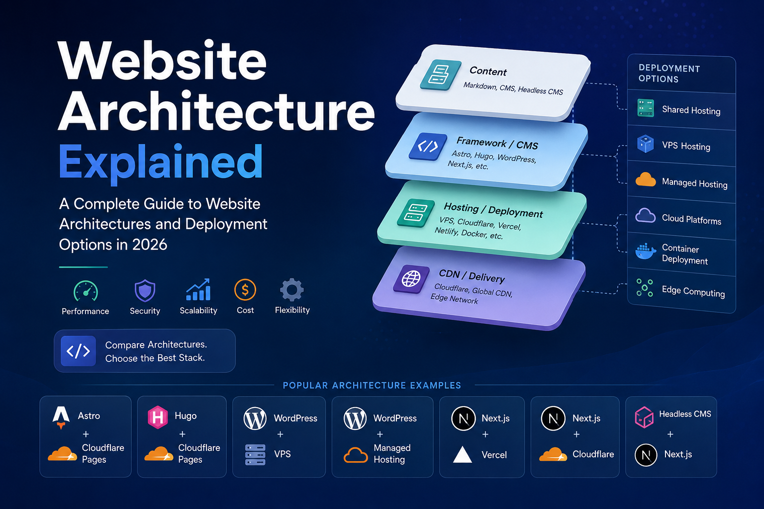 Website Architectures: SSG vs CMS vs Frameworks